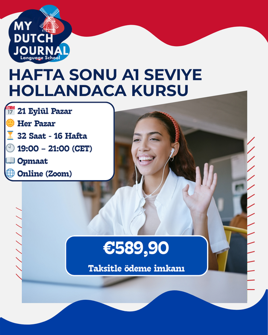 Hafta Sonu A1 Seviye Hollandaca Kursu (Türkçe Destekli)