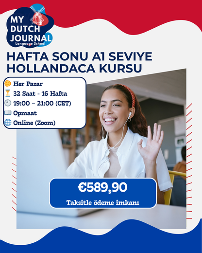 Hafta Sonu A1 Seviye Hollandaca Kursu (Türkçe Destekli)