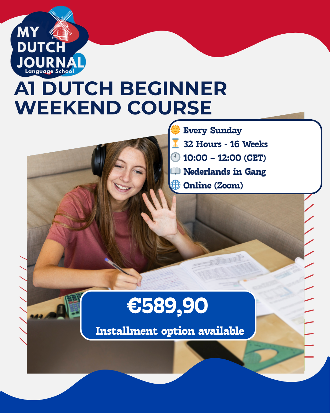 A1 Dutch Weekend Course for Beginners (English Supported)