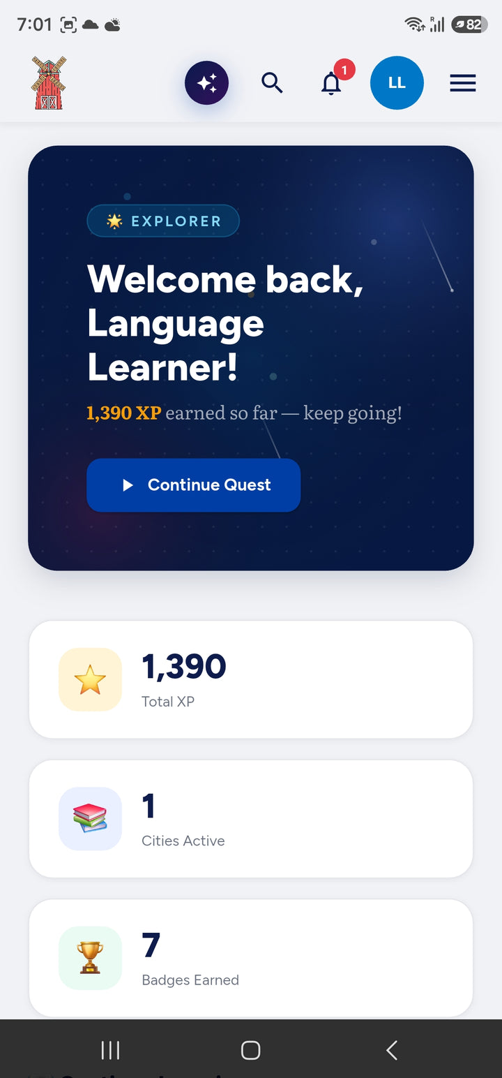 MyDutchJournal app screen