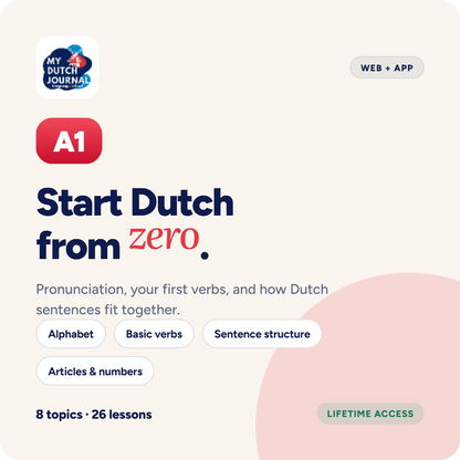 A1 Dutch Grammar Course — My Dutch Journal Academy