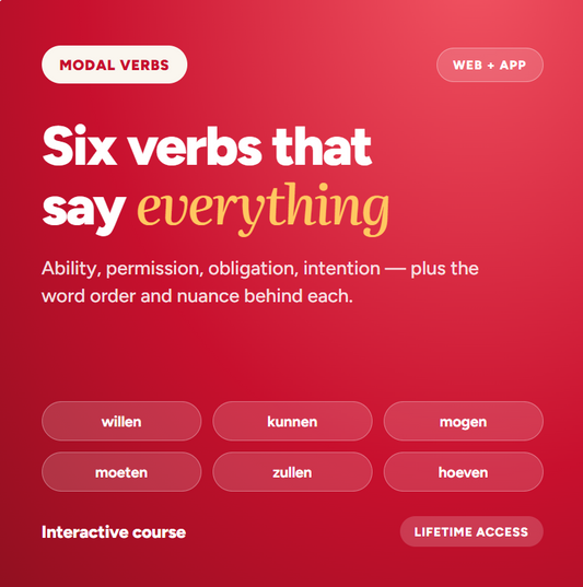 Dutch Modal Verbs interactive online course — My Dutch Journal